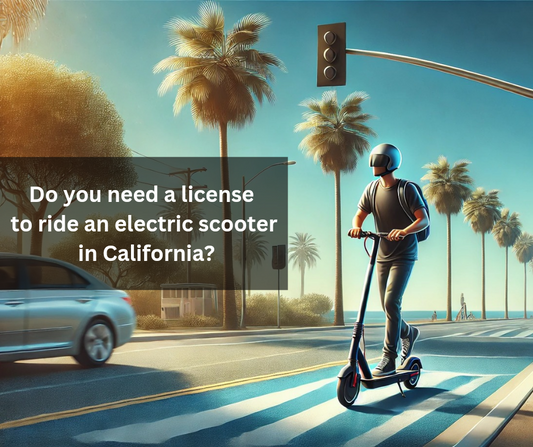 Do you need a license to ride an electric scooter in California?