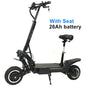 FLJ T112 60V5600W Dual Engine Electric Scooter with 11inch off road tire Strong power kick e scooter.