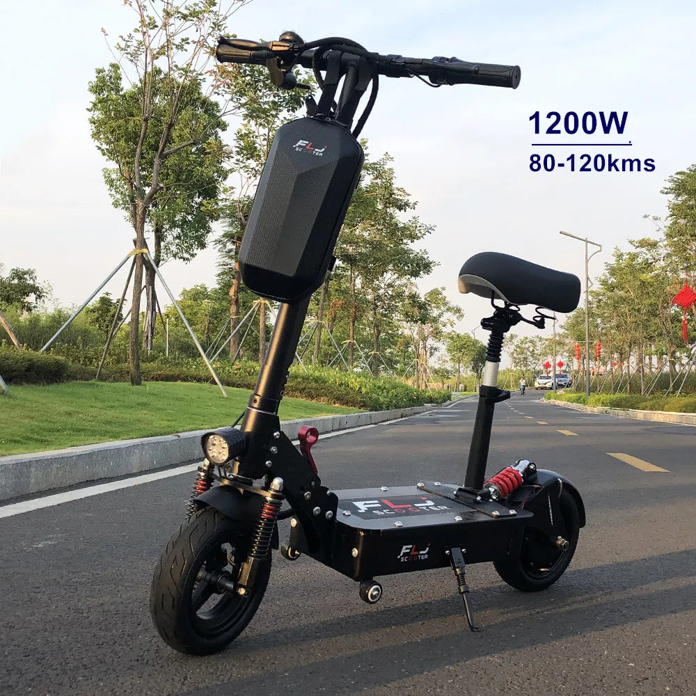 Best 1200W Electric Scooter with 80-120kms long Range electrico Bike hoverboard skateboard Skate for adults lady student Scooter.