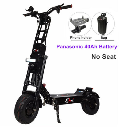 FLJ Upgraded 13inch wheels 60V 6000W E Scooter with 90-150km range speed Dual engine e bike Fat tire motorcycle electric Scooter.