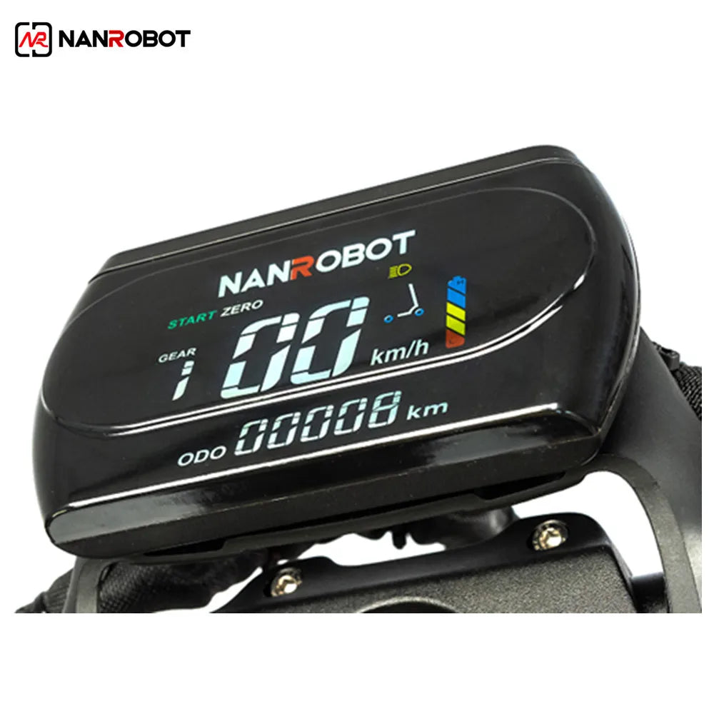 NANROBOT LS7+ Fast Electric Scooter For Adult 60V 4800W Dual Motor 11Inch Fat Off Road Tire 2 Wheels E Foldable  Scooter.