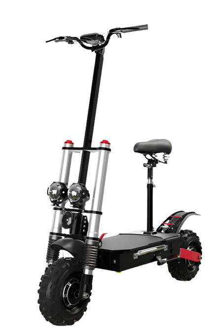 Dual Shock Apsorption Electric Scooter 1200W-6000W Dual Motor Scooter Electric 85KM/H Top Speed E Scooter 100KM Long Range.