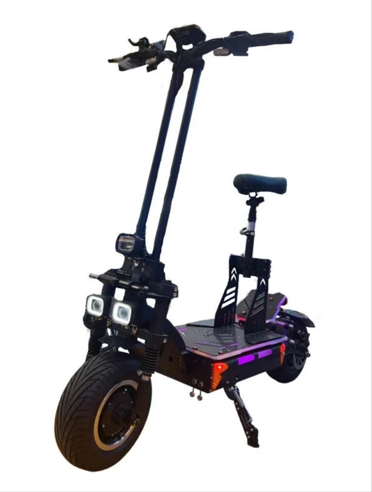 2024 72V Adult Dual 70H Motor 15000W Escooter 50AH Battery 60A Controller Foldable Electronic Scooter with Seat for Men.