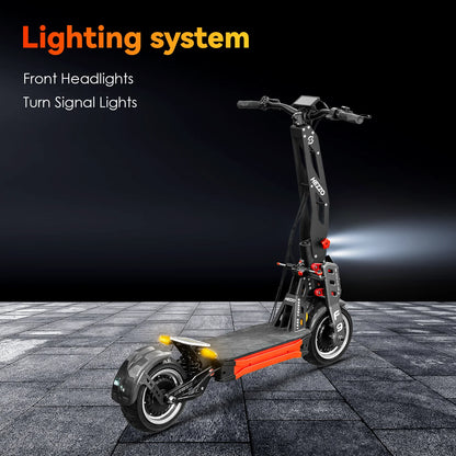 HEZZO F9 60v 8000w Dual Motors Electric off-road Scooter 40LG Lithium NFC 12"Fat Tire Racing Escooter 56Mph EU Us Warehouse.