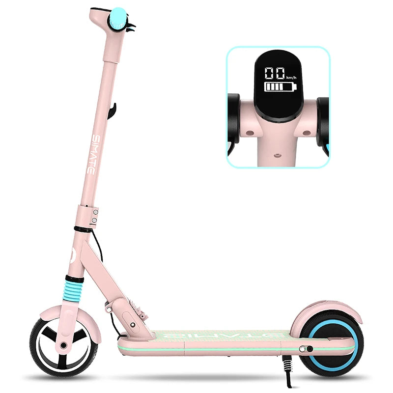 Light Rain S3 Electric Scooter For Kids Children 130W Motor 24V/1Ah Battery 14Km/h Max Mileage Range 8KM Escooter 6.5 Inch Tires.