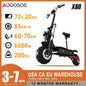 Max 100 KM/H Electric Scooter 6000W Motor for Adults 13 Inch Tire Electric Scooter Strong Dual Motor Escooters Powerful Off Road.