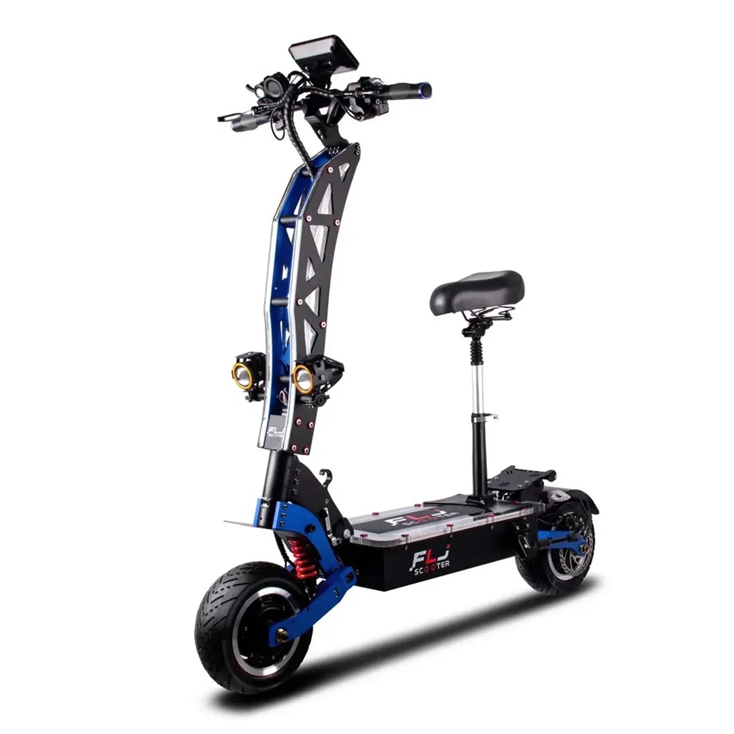 E8P 6000W Dual Motor 60V 35AH Electric Scooter 11 inch Off-Road Tyres with Seat Max Speed 85-90km/hLCD Display Foldable Escooter.