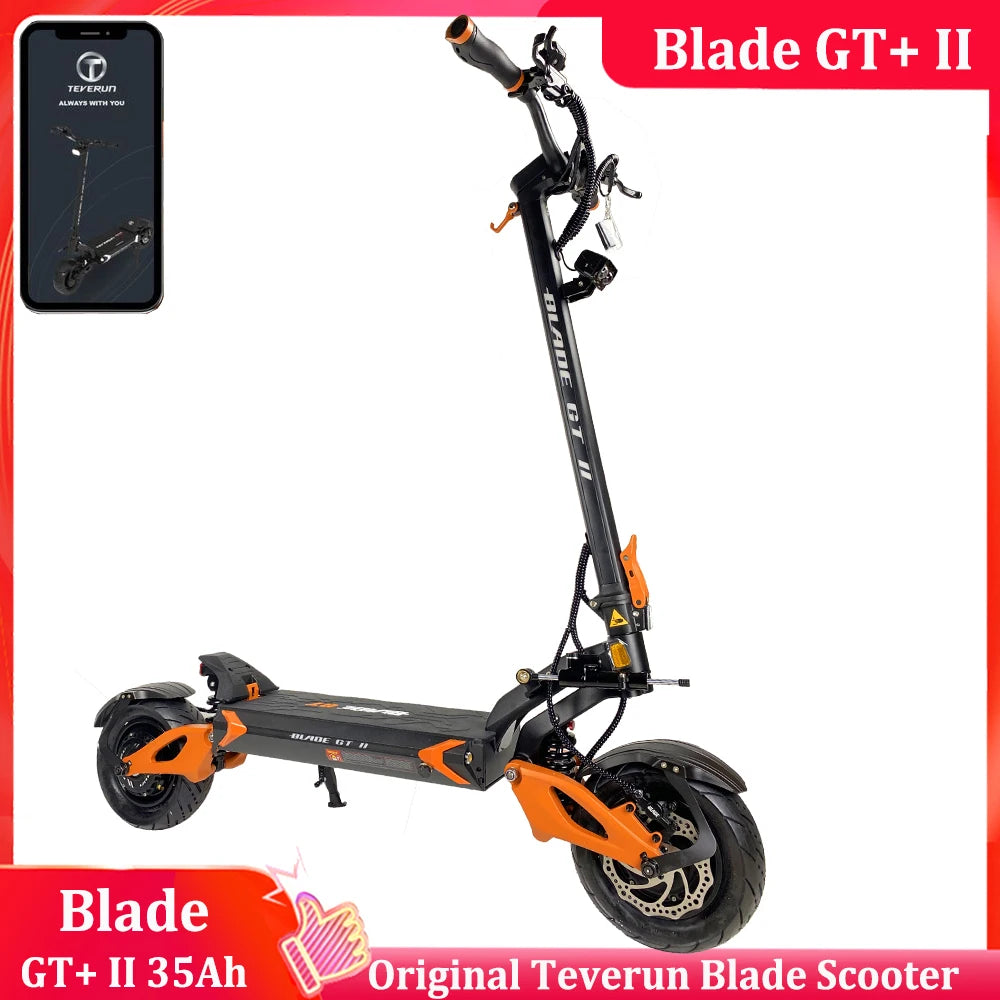 2024 Newest Original BLADE GT II 60V 26Ah Blade GT+ II 60V 35Ah TFT Display Dual Motor 1500W*2 11inch Official Blade E-Scooter.