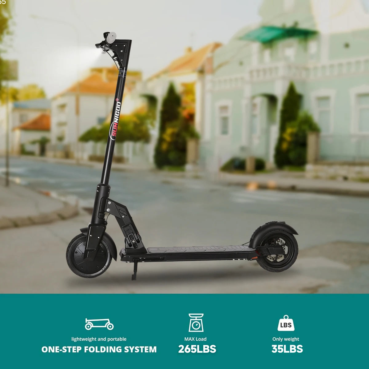 Electric Scooter 36V 10.4Ah 15.5Mph Escooter Anti-skid Folding Electric Scooter 15-21miles Range Lightweight Electric Scooter.