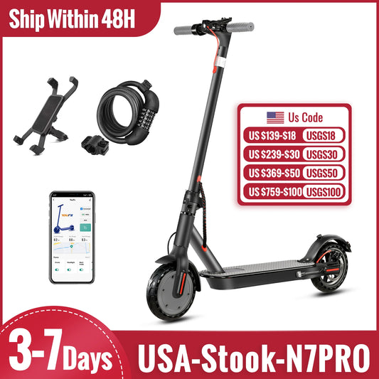 SUNNIGOO Electric Scooters, Max Range 21Miles, Powerful 350W Motor, Max Speed of 30 km/h, Commuting Escooter For Adults Gifts.