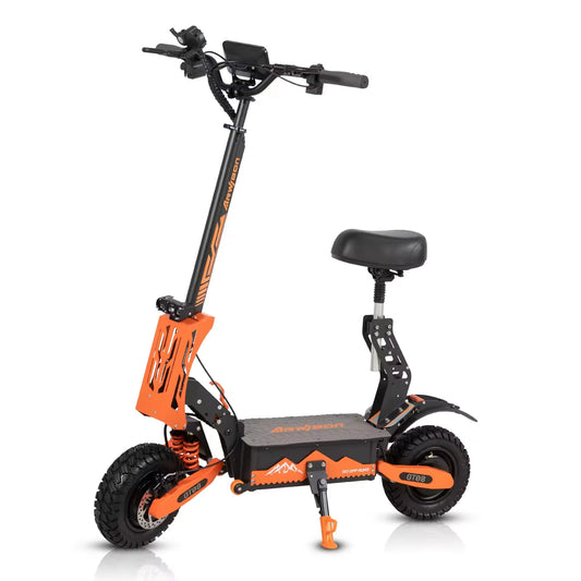 Arwibon 5600W Adult Electric Scooter Dual Motor Top Speed 50MPH,60V27AH, 11-inch Off-Road Tires Sport Folding eScooter with Seat.