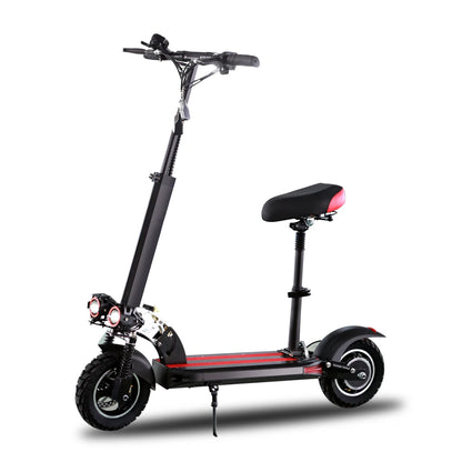 1200W Powerful Electric Scooter 48V 21Ah 31Mph 31-37Miles Range 11'' Tires Dual Shock Absorbing Folding EScooter for Adults.