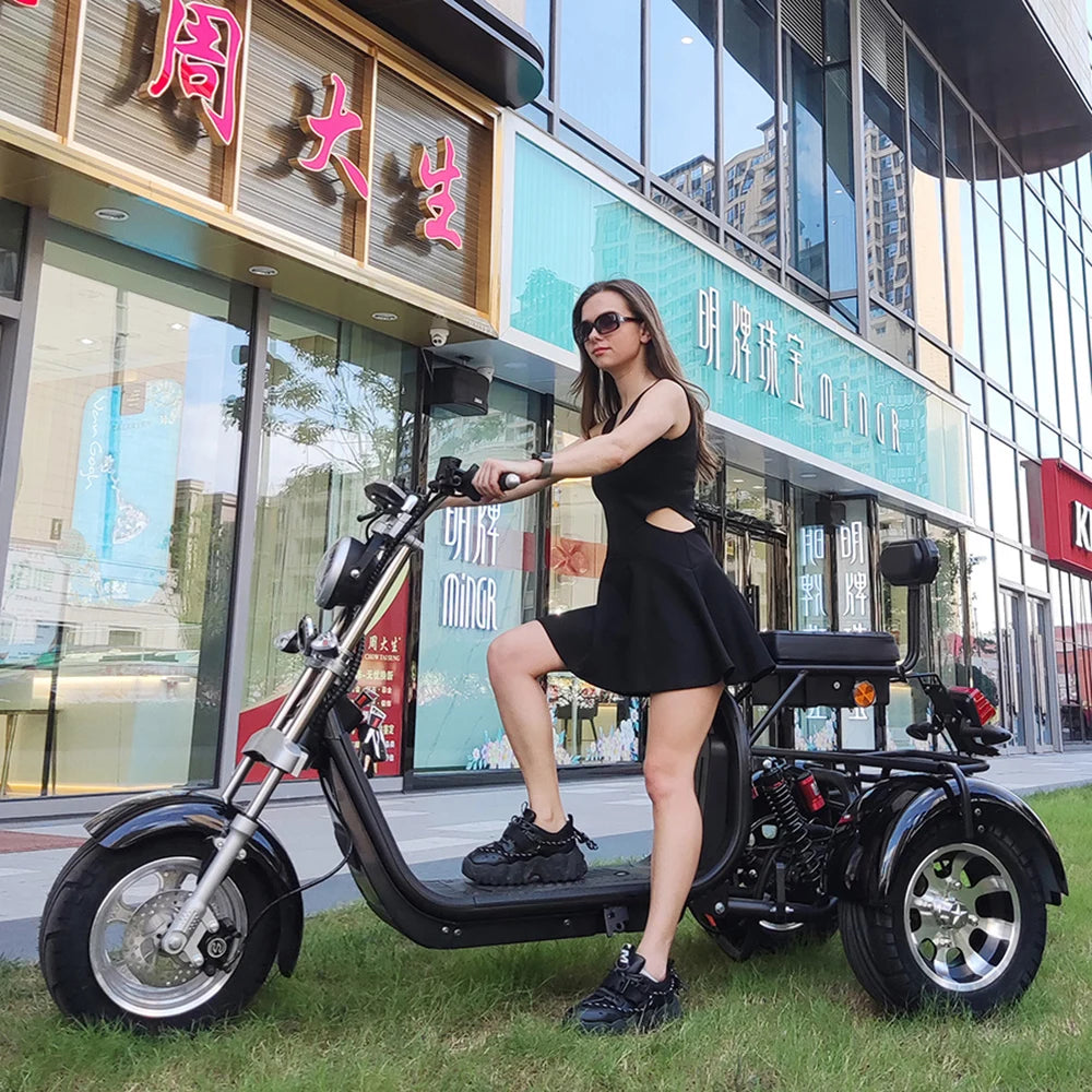 Citycoco Max Load 250KG Adult Electric 3 Wheel Scooter 2000W Motor Max Speed 35-45KM/H 18 Inch Fat Tire Electric Motorcycle EEC.