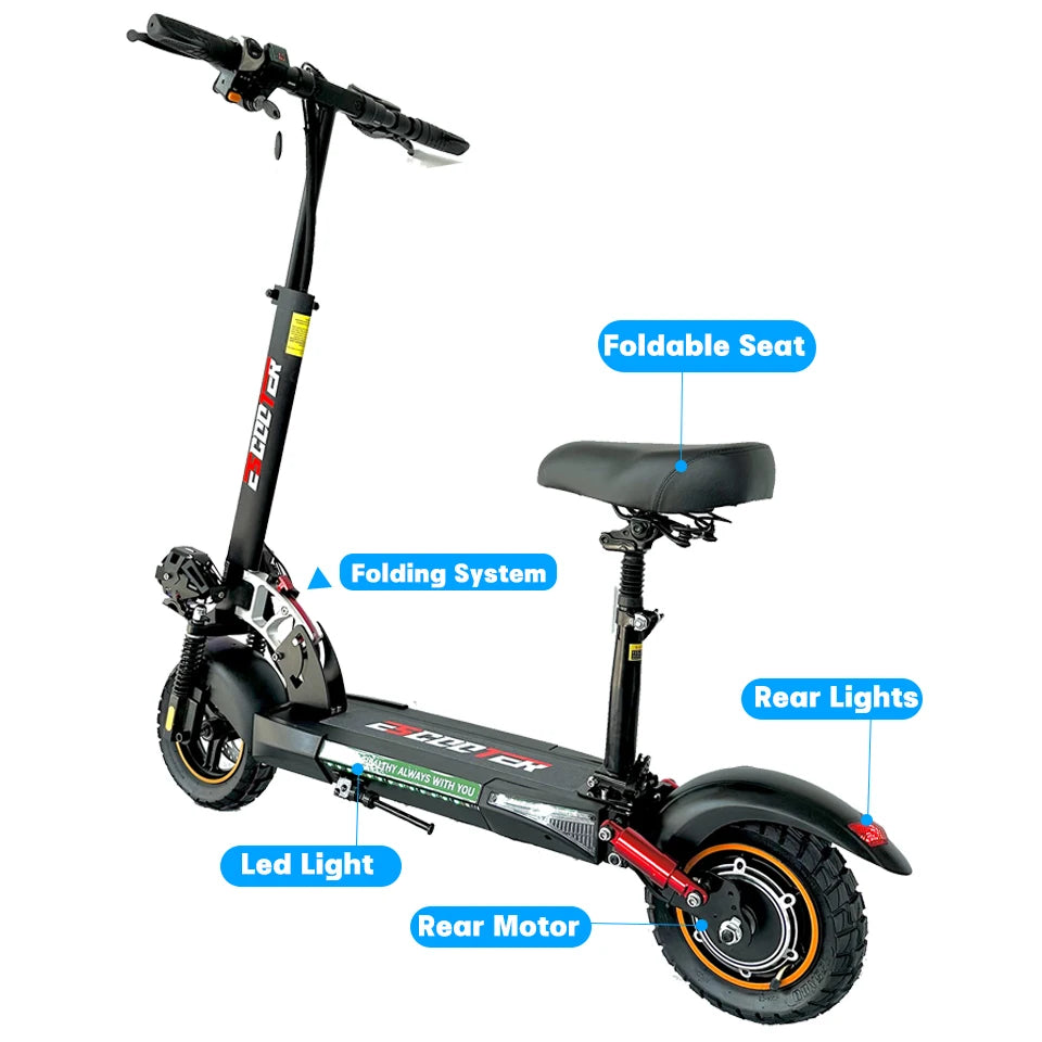 EU USA Warehouse Adult Electric Scooter 48v 13ah 16Ah Escooter Kick Scooter Lightweight Long Range 35-55km Scooters 800w.