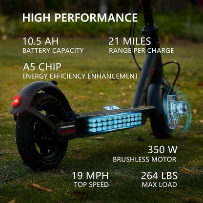 Electric Skateboard Electric Scooter 36V 10.5Ah 19Mph Escooter Kick Scooter Long Range 21miles Lightweight Scooter US Stock.