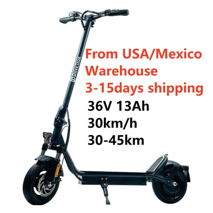 USA Adult 10inch Tubeless Tires 30km/h Speed 18.6mph 40KM Long Range 36V 13Ah 800W Electric Scooter Trottinettes Electriques.