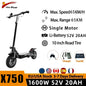 Jueshuai X60 72V 5600W Electric Scooter 90KM/H Top Speed Electric Scooters for Adults with Movable Seat Dual Motor 20Ah Battery.