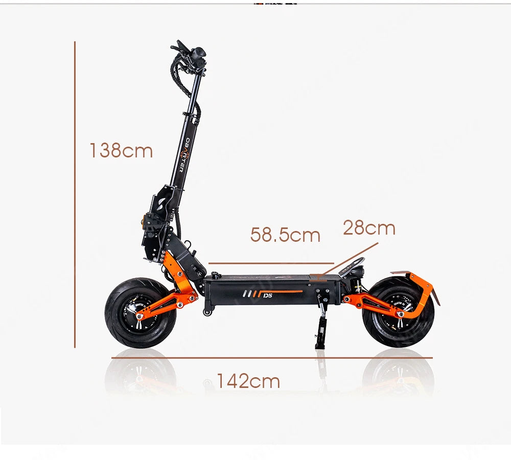 EU/USA Stock OBARTER D5 12inch 48V 35Ah Dual Motor 2*2500W Top Speed 70km/h Powerful Adult 12inch Electric Scooter.