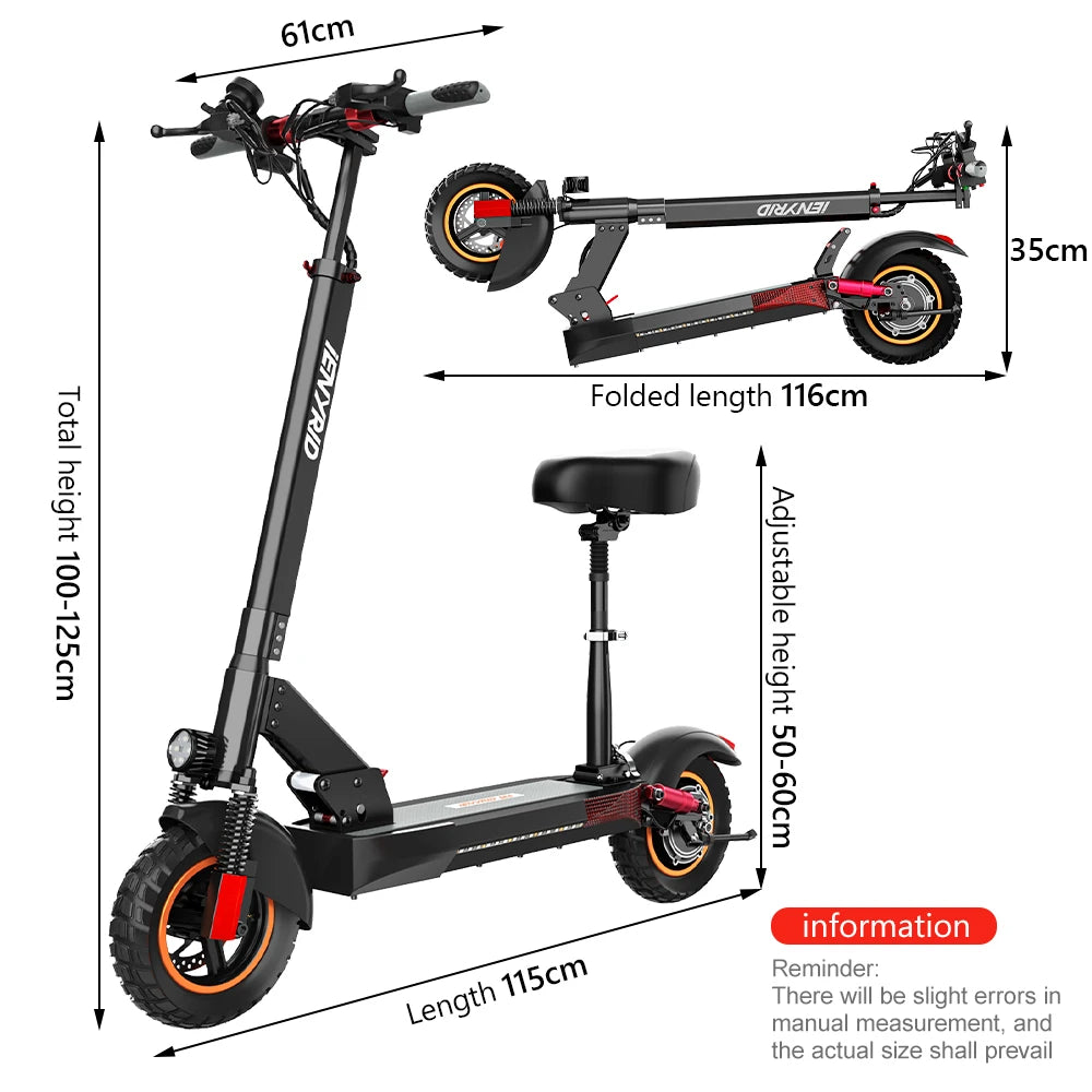 To door Delivery USA EU 800W Powerful Electric Kick Scooter seat Off Road Tire 45KM/H adult e Scooter.