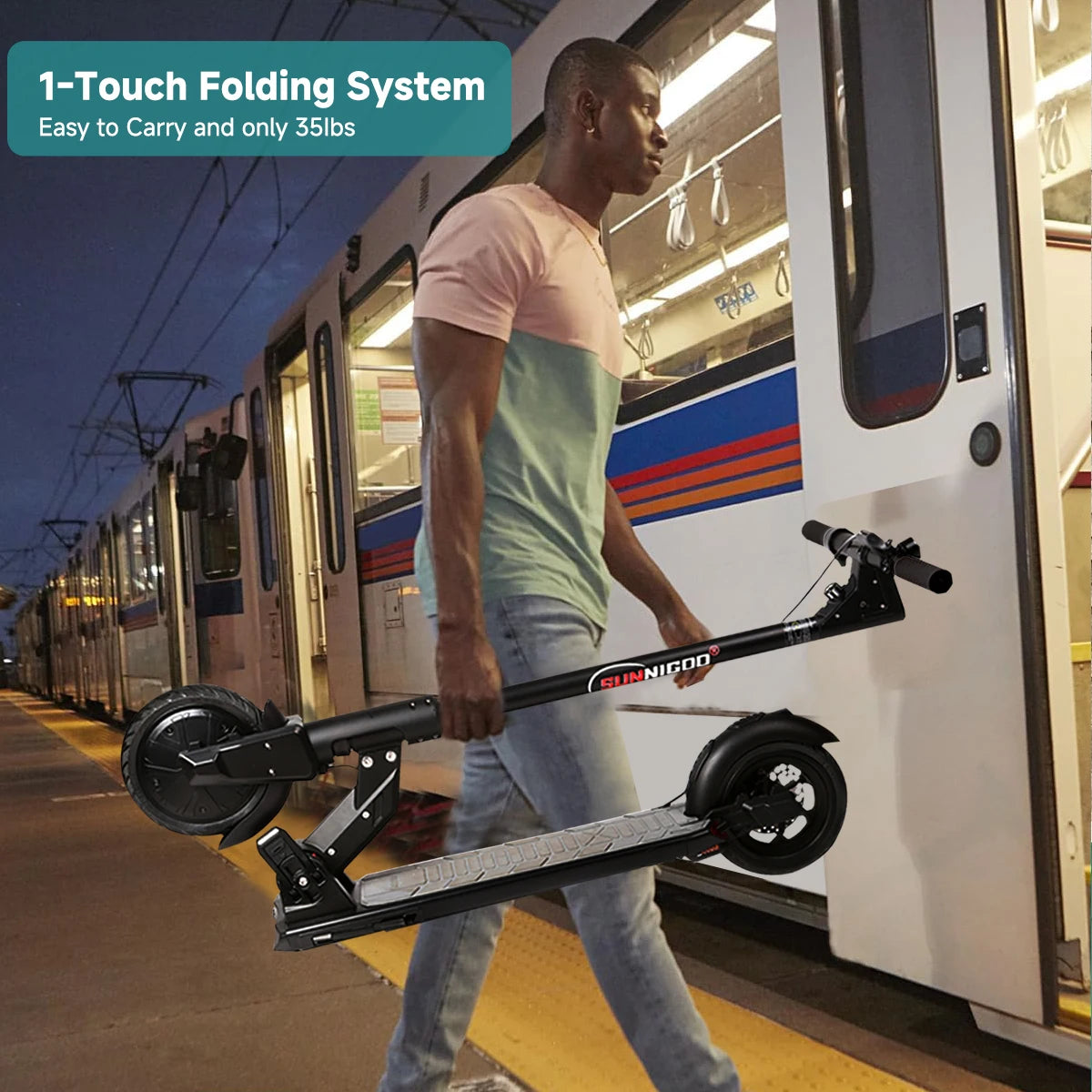 Electric Scooter 36V 10.4Ah 15.5Mph Escooter Anti-skid Folding Electric Scooter 15-21miles Range Lightweight Electric Scooter.