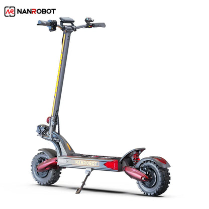 NANROBOT LS7+ Fast Electric Scooter For Adult 60V 4800W Dual Motor 11Inch Fat Off Road Tire 2 Wheels E Foldable  Scooter.