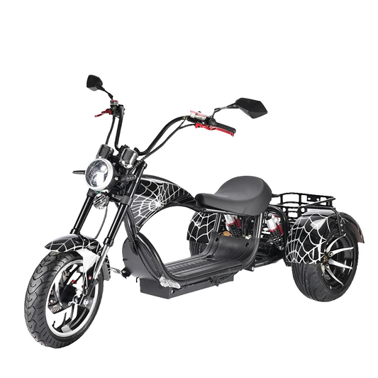 Citycoco Max Load 250KG Adult Electric 3 Wheel Scooter 2000W Motor Max Speed 35-45KM/H 18 Inch Fat Tire Electric Motorcycle EEC.